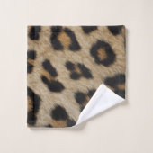 Stijlvolle luipaardvacht dierenprint trendy vet pl bad handdoek (Wasdoekje)