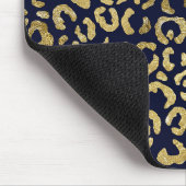 Stijlvolle, luxe, goudzeemachtprinter muismat (Hoek)