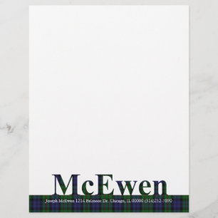 Stijlvolle MacEwen Plaid Briefpapier