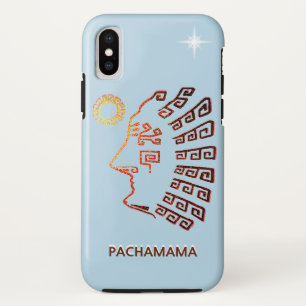 Stijlvolle Machu_Picchu, Zon en Ster op Hemelblauw iPhone X Hoesje