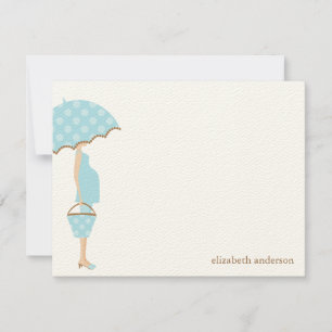 Stijlvolle mam om Baby shower te worden Notitiekaartje