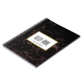 Stijlvolle marmer Designer personaliseren Notitieboek (Linkerzijde)