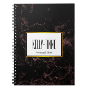 Stijlvolle marmer Designer personaliseren Notitieboek