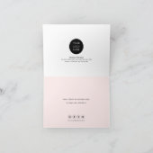 Stijlvolle marmer, verder dan Grateful-folded-Busi Bedankkaart (Binnen)