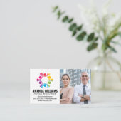 Stijlvolle mensen | Zakelijke mensen - aangepaste Visitekaartje (Staand voorkant)