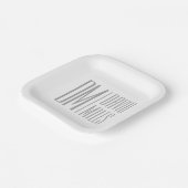 Stijlvolle minimal & Modern Grey Initialen & Naam Papieren Bordje (Gebogen)