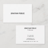 Stijlvolle, minimale professionele Sjabloon Visitekaartje (Voorkant / Achterkant)