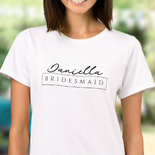 Stijlvolle minimalistische Bachelorette Party T-sh T-shirt