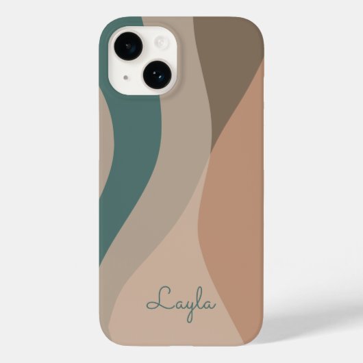 Stijlvolle minimalistische Boho Abstract Case-Mate iPhone Case (Achterkant)