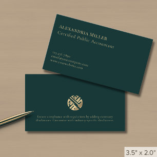 Stijlvolle minimalistische luxe Logo Visitekaartje