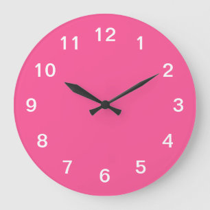 Stijlvolle Minimalistische Roze Wandklok Grote Klok