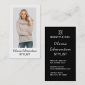 Stijlvolle Mode Aangepaste Sjabloon van de Foto Aa Visitekaartje (Voorkant / Achterkant)