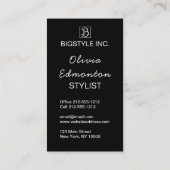 Stijlvolle Mode Aangepaste Sjabloon van de Foto Aa Visitekaartje (Achterkant)