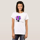 Stijlvolle mode glazen modellen frans t-shirt (Voorkant volledig)