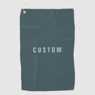 Stijlvolle modern ogende naam   Blauwgrijs Golfhanddoek