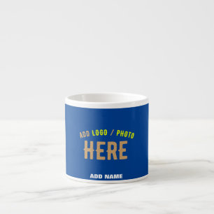 STIJLVOLLE MODERNE AANGEPASTE KOBALT BLAUW GEVERIF ESPRESSO KOP