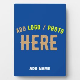 STIJLVOLLE MODERNE AANGEPASTE KOBALT BLAUW GEVERIF FOTOPLAAT