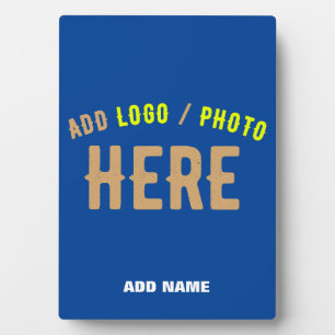 STIJLVOLLE MODERNE AANGEPASTE KOBALT BLAUW GEVERIF FOTOPLAAT