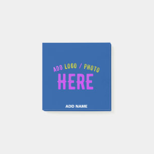STIJLVOLLE MODERNE AANGEPASTE KOBALT BLAUW GEVERIF POST-IT® NOTES