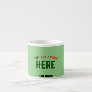 STIJLVOLLE MODERNE AANGEPASTE MUNT GROEN GEVERIFIE ESPRESSO KOP