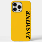 STIJLVOLLE MODERNE AANGEPASTE NAAM MASSIEF GEEL KL Case-Mate iPhone CASE (Achterkant)