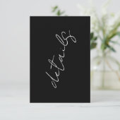 Stijlvolle moderne aangepaste namen - Accommodatie RSVP Kaartje (Staand voorkant)