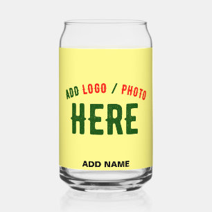 STIJLVOLLE MODERNE AANGEPASTE PASTEL GEEL GEVERIFI BLIKVORM GLAS