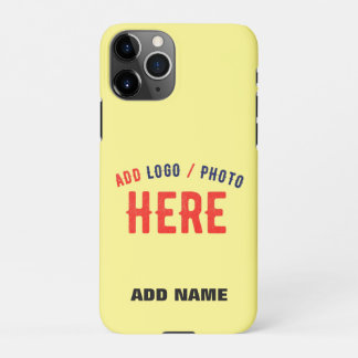 STIJLVOLLE MODERNE AANGEPASTE PASTEL GEEL GEVERIFI iPhone 11Pro HOESJE