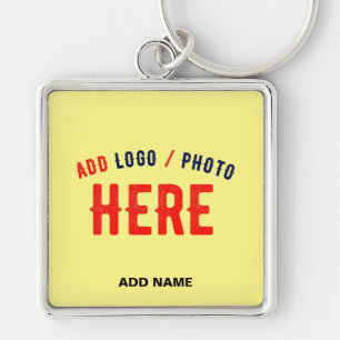 STIJLVOLLE MODERNE AANGEPASTE PASTEL GEEL GEVERIFI SLEUTELHANGER