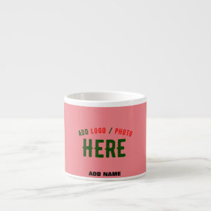 STIJLVOLLE MODERNE AANGEPASTE ZALM ROZE GEVERIFIEE ESPRESSO KOP