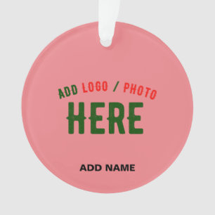 STIJLVOLLE MODERNE AANGEPASTE ZALM ROZE GEVERIFIEE ORNAMENT