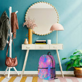 Stijlvolle moderne Abstract gouden vuur Opal naam Bedrukte Rugzak