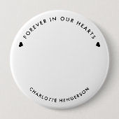Stijlvolle moderne Button in ons hart Foto (Voorkant)