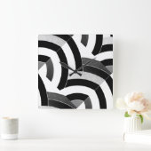 stijlvolle moderne chevrons vierkante klok (Huis)