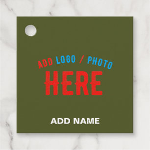 STIJLVOLLE MODERNE CUSTOM ARMY GROEN GEVERIFIEERD BEDANKJES LABELS