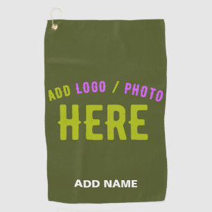 STIJLVOLLE MODERNE CUSTOM ARMY GROEN GEVERIFIEERD GOLFHANDDOEK