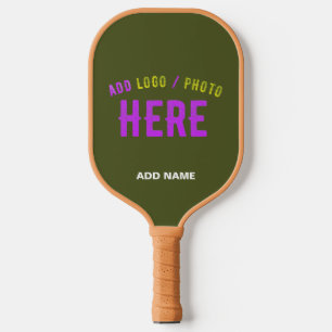 STIJLVOLLE MODERNE CUSTOM ARMY GROEN GEVERIFIEERD PICKLEBALL PADDLE