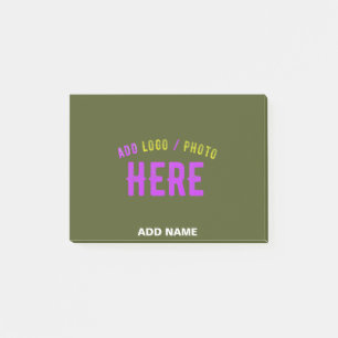 STIJLVOLLE MODERNE CUSTOM ARMY GROEN GEVERIFIEERD POST-IT® NOTES