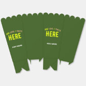 STIJLVOLLE MODERNE CUSTOM FOREST GREEN BRANDED POP BEDANKDOOSJES (Ongevouwen)