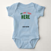 STIJLVOLLE MODERNE CUSTOM LICHTBLAUW GEVERIFIEERD  ROMPER (Voorkant)