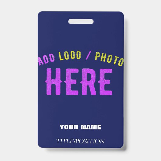 STIJLVOLLE MODERNE CUSTOM NAVY BLUE GEVERIFIEERD B BADGE (Front)