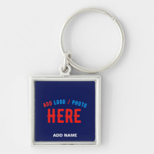 STIJLVOLLE MODERNE CUSTOM NAVY BLUE GEVERIFIEERD B SLEUTELHANGER