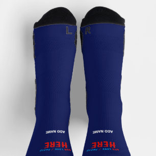 STIJLVOLLE MODERNE CUSTOM NAVY BLUE GEVERIFIEERD B SOKKEN