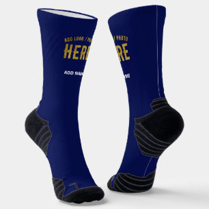 STIJLVOLLE MODERNE CUSTOM NAVY BLUE GEVERIFIEERD B SOKKEN