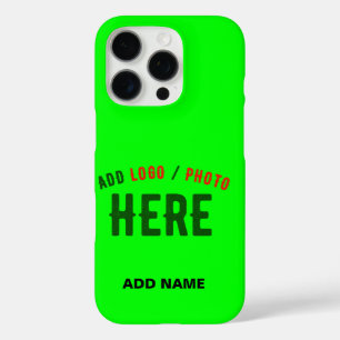 STIJLVOLLE MODERNE CUSTOM NEON GROEN GEVERIFIEERD  iPhone 16 PRO HOESJE