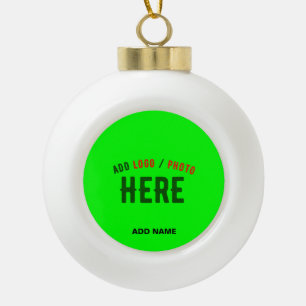 STIJLVOLLE MODERNE CUSTOM NEON GROEN GEVERIFIEERD KERAMISCHE BAL ORNAMENT