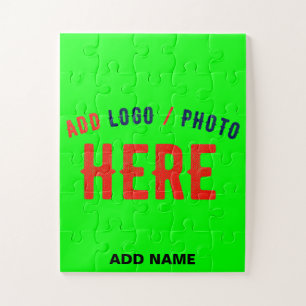 STIJLVOLLE MODERNE CUSTOM NEON GROEN GEVERIFIEERD LEGPUZZEL