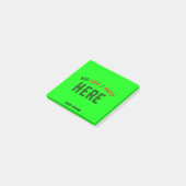 STIJLVOLLE MODERNE CUSTOM NEON GROEN GEVERIFIEERD  POST-IT® NOTES (Schuin)