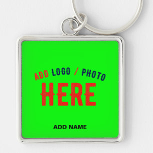 STIJLVOLLE MODERNE CUSTOM NEON GROEN GEVERIFIEERD SLEUTELHANGER