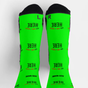 STIJLVOLLE MODERNE CUSTOM NEON GROEN GEVERIFIEERD  SOKKEN